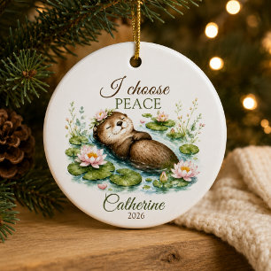 Ornamento De Cerâmica "divórcio personalizado e engraçado, eu escolho a