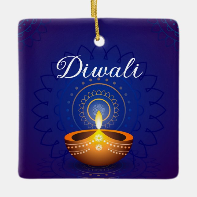 Ornamento De Cerâmica Diwali (Frente)