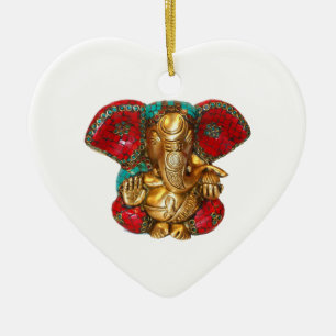 Ornamento De Cerâmica DIWALI felizes - Obrigado GANAPATI Ganesh