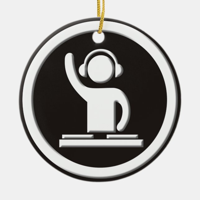 ORNAMENTO DE CERÂMICA DJ (Frente)