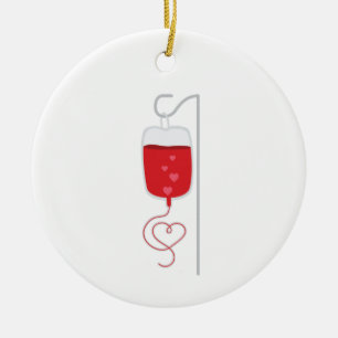 Ornamento De Cerâmica Doador de Sangue