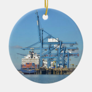 Ornamento De Cerâmica Doca do navio de recipiente