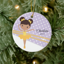 Doce Bailarina Dança de Ballet Natal Cerâmica Orn