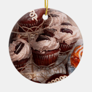 Ornamento De Cerâmica Doce - Cupcake - montanha Cupcake