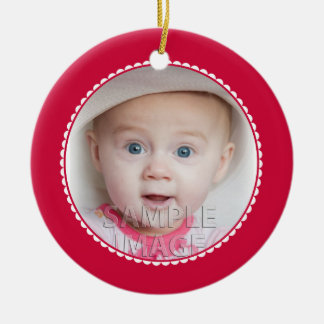 Ornamento De Cerâmica DoceCarrots Bebês Primeiro Natal Vermelho