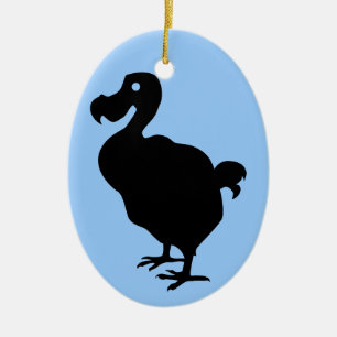 Ornamento De Cerâmica Dodo Silhouette
