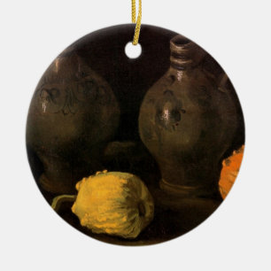 Ornamento De Cerâmica Dois Jarros e Duas Abóboras por Vincent van Gogh