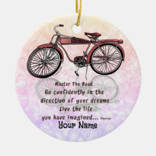 Ornamento De Cerâmica Domine a Bicicleta de Estrada
