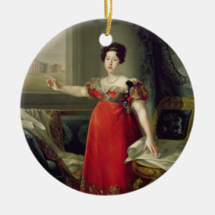 Ornamento De Cerâmica Dona Maria Isabel de Braganza da rainha, 1829