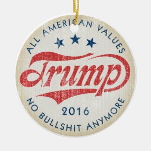 Ornamento De Cerâmica Donald Trump 2016