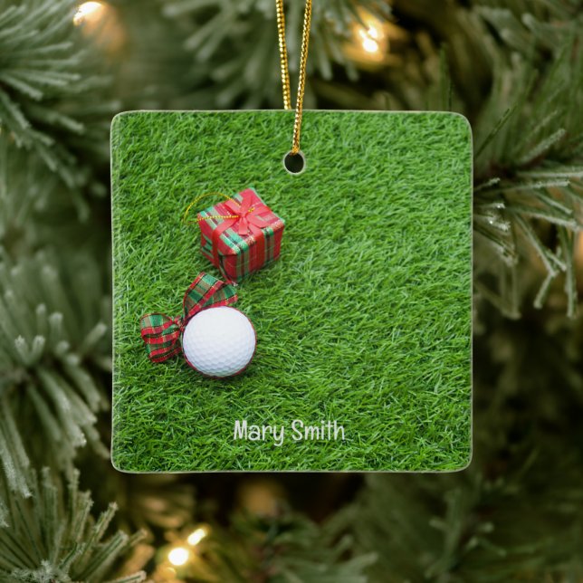 Ornamento De Cerâmica Dons de Natal para Golfe (Árvore)