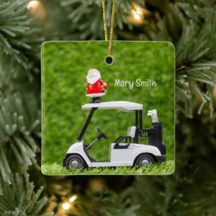 Ornamento De Cerâmica Dons de Natal para Golfe