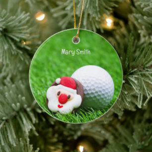 Ornamento De Cerâmica Dons de Natal para Golfe