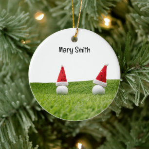 Ornamento De Cerâmica Dons de Natal para Golfe