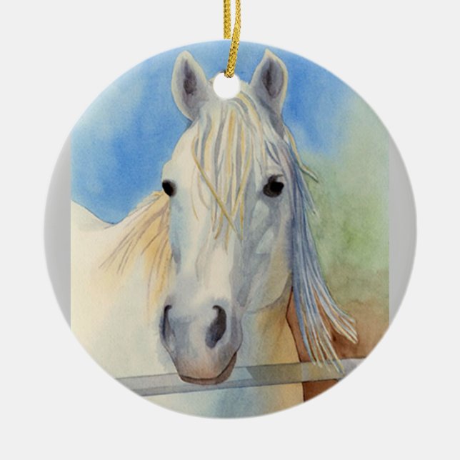 Ornamento De Cerâmica Doodle do Snicker (Frente)