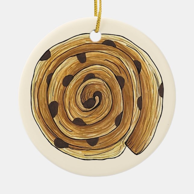 Ornamento De Cerâmica Dor Aux Levanta Comida de padaria francesa Patisse (Frente)