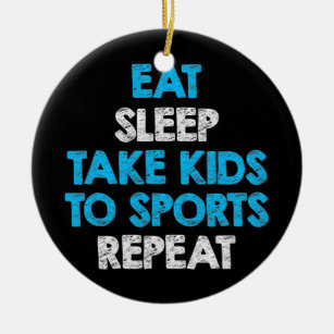 Ornamento De Cerâmica Dormir Levar Crianças Para Esportes Repita Para Ma