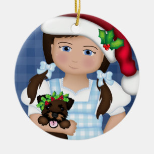 Ornamento De Cerâmica Dorothy e Toto Oz-some Natal