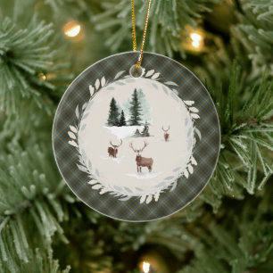 Ornamento De Cerâmica Douglas Weathered Original Scottish Tartan