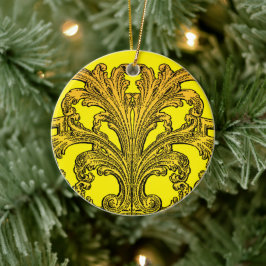 Ornamento De Cerâmica Dourado de ímpeto de imagem única