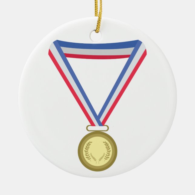 Ornamento De Cerâmica Dourado metal (Frente)