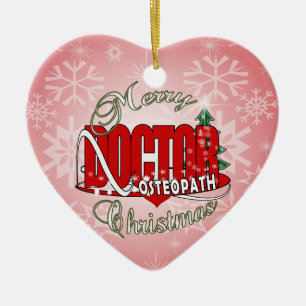 ORNAMENTO DE CERÂMICA DOUTOR DO OSTEOPATA DO NATAL