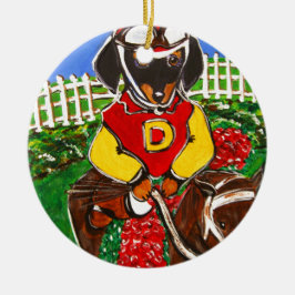 ORNAMENTO DE CERÂMICA DOXIE JOCKEY