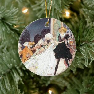 Ornamento De Cerâmica Doze Princesas Dançantes Vintage por Kay Nielsen