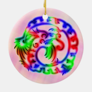 Ornamento De Cerâmica Dragão