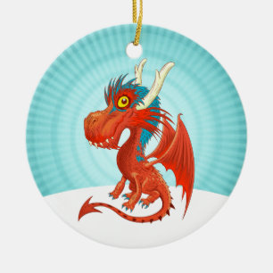 Ornamento De Cerâmica Dragão bebê bonito