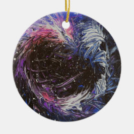 Ornamento De Cerâmica Dragão espacial