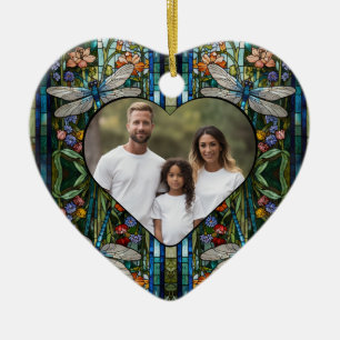 Ornamento De Cerâmica Dragonfly boho vidro botânico floral