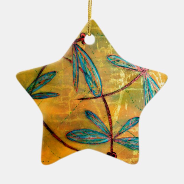 Ornamento De Cerâmica Dragonfly Haze (Frente)