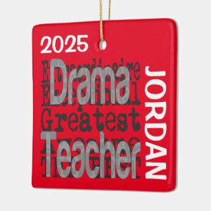 Ornamento De Cerâmica Drama Teacher Extraordinaire CUSTOM