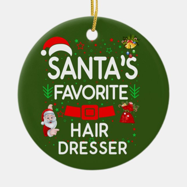 Ornamento De Cerâmica Dressador de cabelo (Frente)