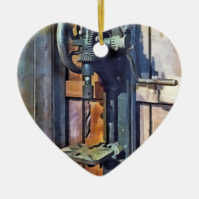 Ornamento De Cerâmica Drill Press em Compro (Frente)