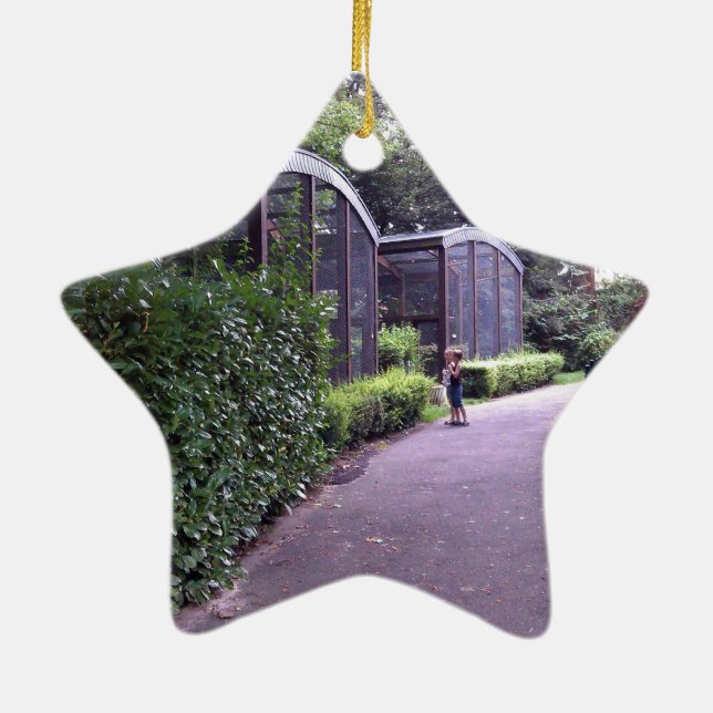 Ornamento De Cerâmica duas crianças no parque (Verso)