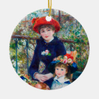 Duas Irmãs - Impressionista Renoir Pintura 1881