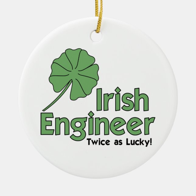 Ornamento De Cerâmica Duas Vezes Como Sorte (Frente)