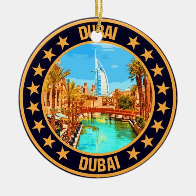 Ornamento De Cerâmica Dubai (Frente)