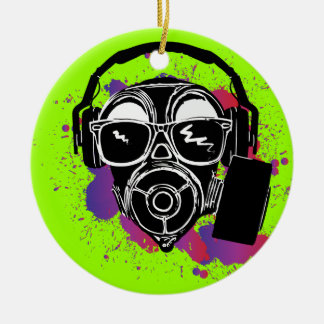 Ornamento De Cerâmica Dubstep Gasmask