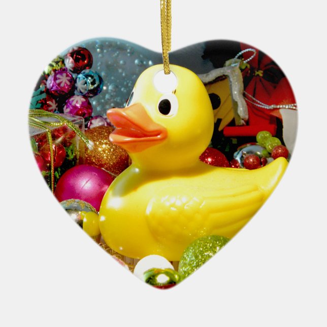 Ornamento De Cerâmica Ducky Natal I (Frente)