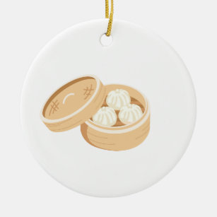Ornamento De Cerâmica Dumplings chineses