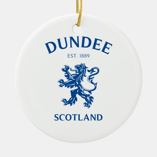 Ornamento De Cerâmica DUNDEE Scotland (Frente)
