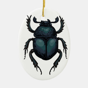 Ornamento De Cerâmica Dung beetle