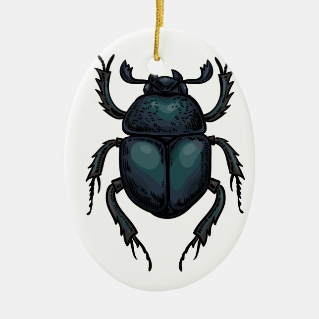 Ornamento De Cerâmica Dung beetle (Frente)