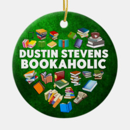 Ornamento De Cerâmica Dustin Stevens Bookaholic
