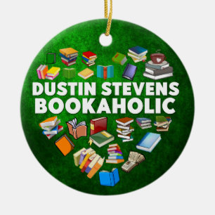 Ornamento De Cerâmica Dustin Stevens Bookaholic