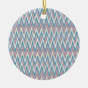 Ornamento De Cerâmica Dusty Pink e Blue iKat