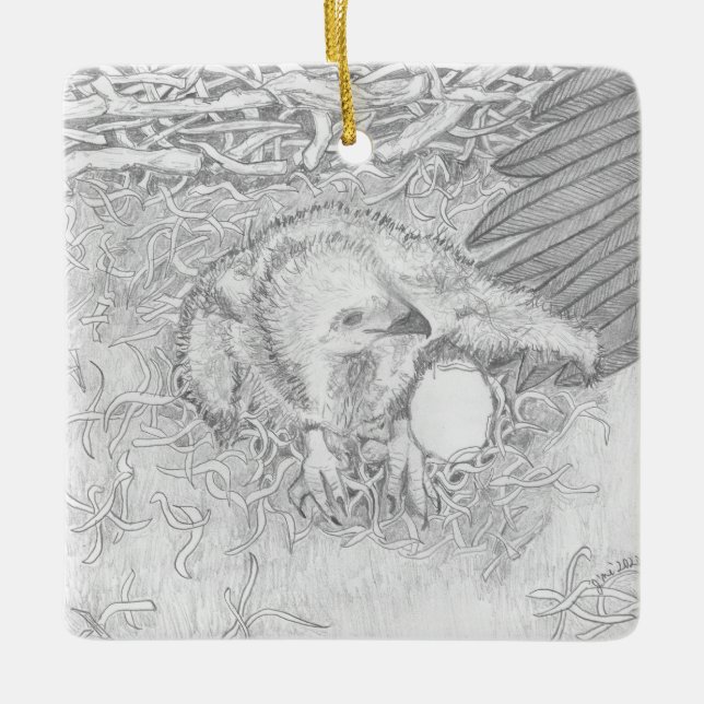 ORNAMENTO DE CERÂMICA E14 PROTEGER A VIDA SELVAGEM DE OLÁ PARA GOODBYE (Frente)